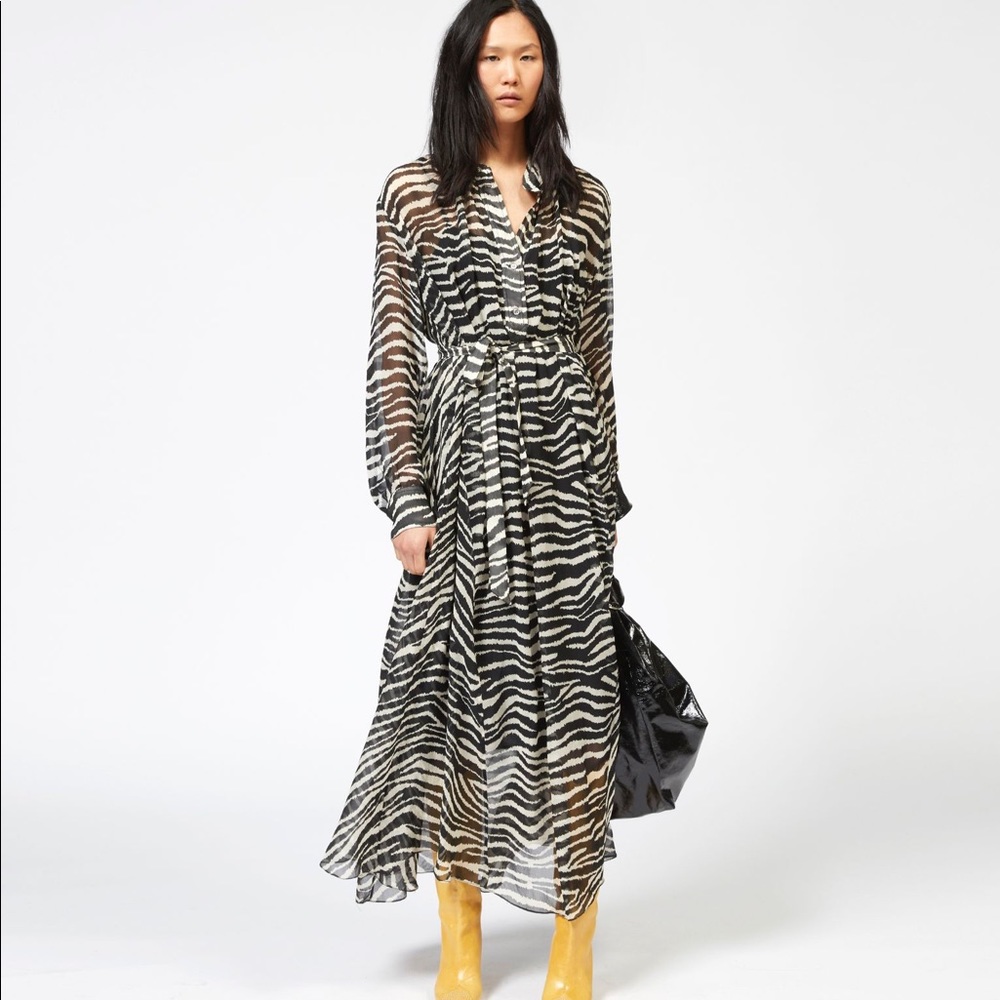 Isabel Marant Etoile Joly Zebra Dress